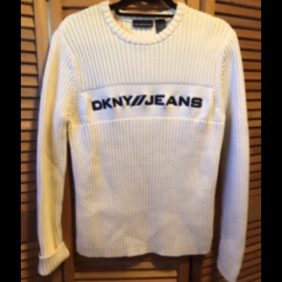 DKNY Heavy Off-white Sweater - Picture 1 of 7